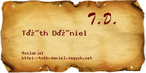 Tóth Dániel névjegykártya