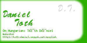 daniel toth business card